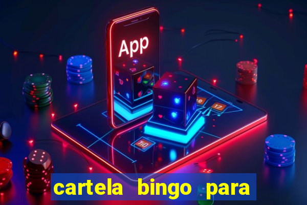 cartela bingo para cha de cozinha imprimir gratis