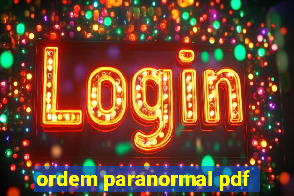 ordem paranormal pdf