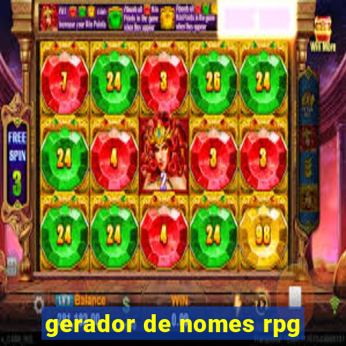 gerador de nomes rpg