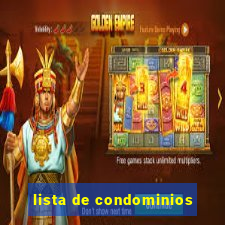 lista de condominios